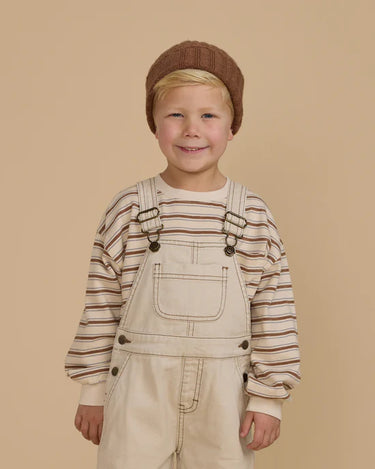 Rylee + Cru Relaxed Long Sleeve Tee, Saddle Stripe